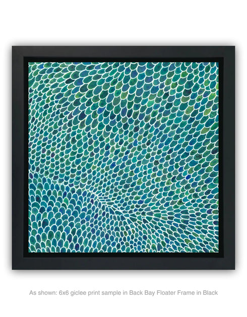 White Scales Diptych | Framed Giclee Print on Canvas